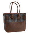 Harris Tweed Gray/Brown Plaid