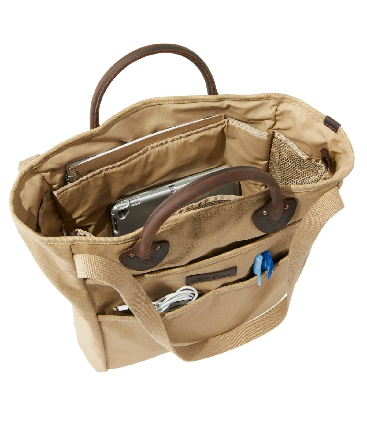 L.L.Bean Stonington Daily Carry Tote Dark Khaki