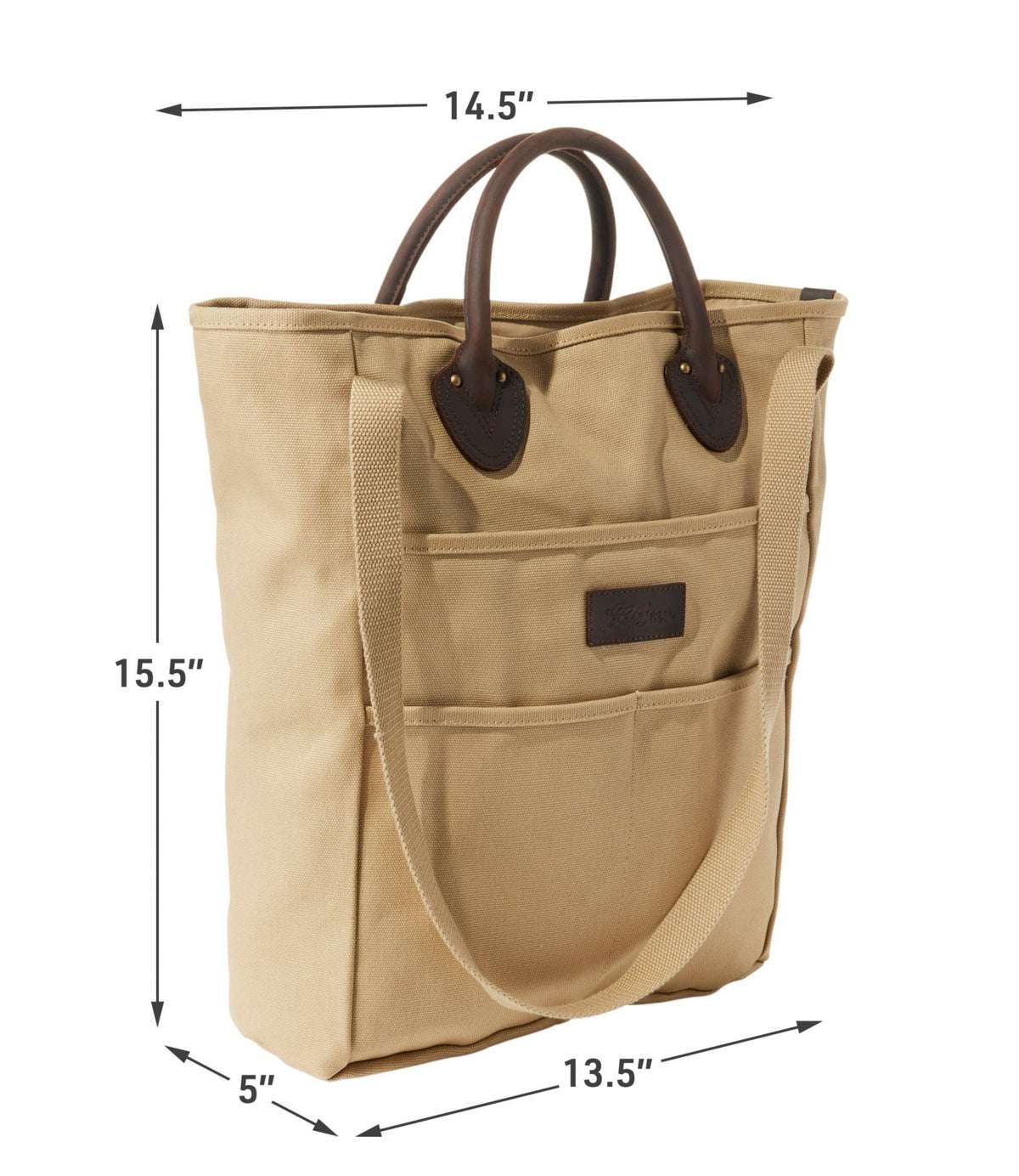 L.L.Bean Stonington Daily Carry Tote Dark Khaki