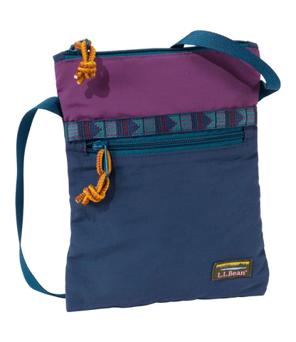 L.L.Bean Mountain Classic Crossbody Bag, Multi Mariner Blue/Wood Violet/Mallard Teal