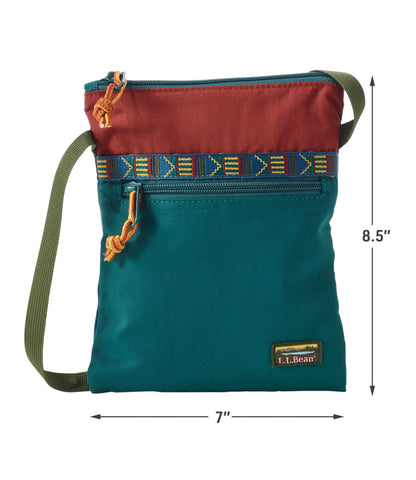 L.L.Bean Mountain Classic Crossbody Bag, Multi Mariner Blue/Wood Violet/Mallard Teal