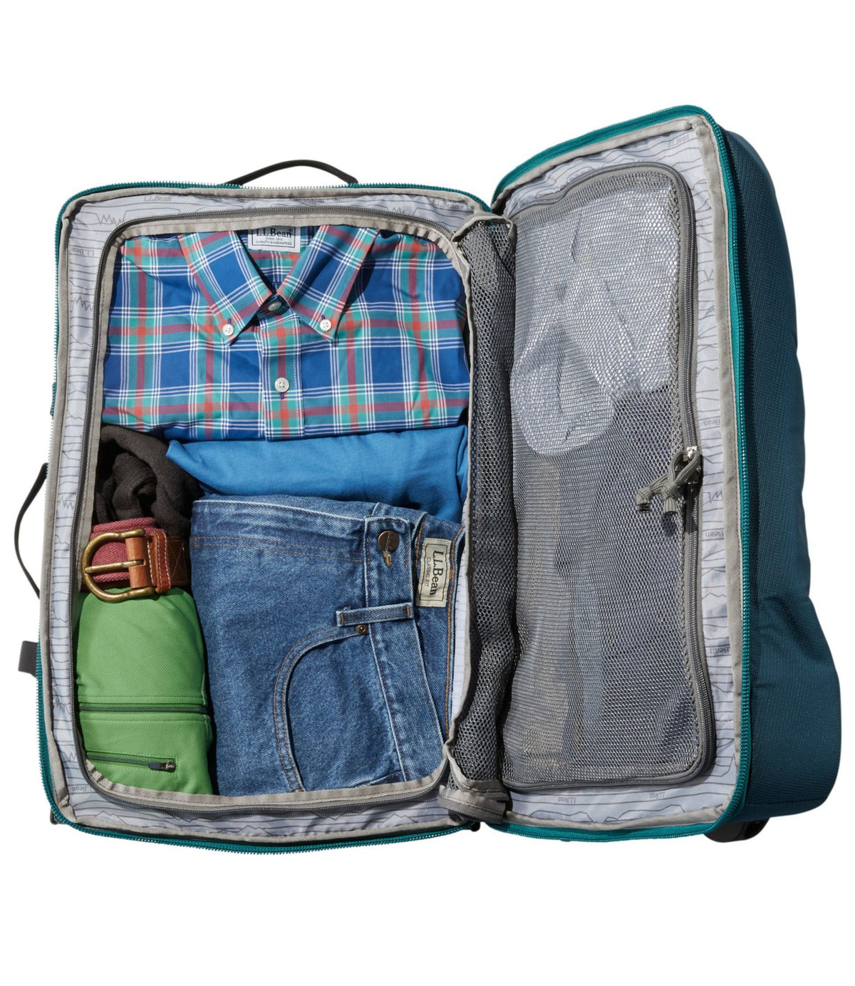 L.L.Bean Approach Rolling Gear Bag, Medium Forest Shade
