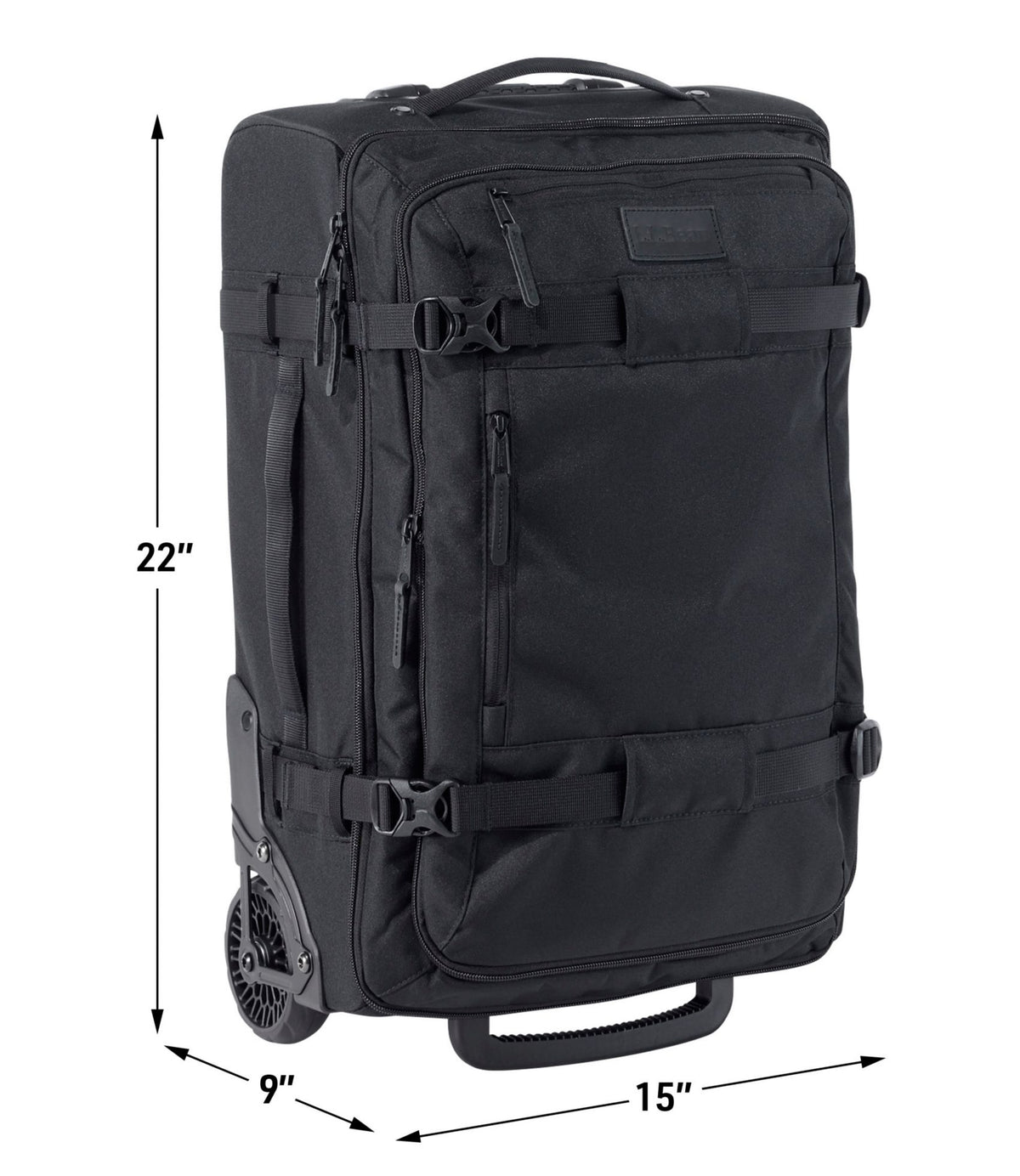 L.L.Bean Continental Expandable Rolling Pullman Carry-On, 22" Olive Gray