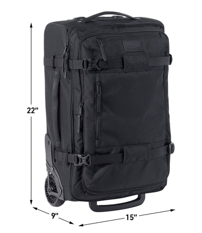 L.L.Bean Continental Expandable Rolling Pullman Carry-On, 22" Olive Gray