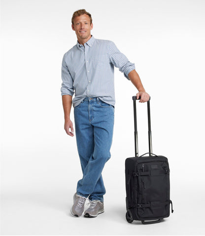 L.L.Bean Continental Expandable Rolling Pullman Carry-On, 22" Olive Gray