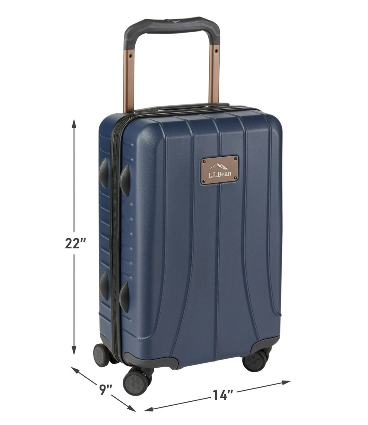 L.L.Bean L.L.Bean Hardside Spinner, 22" Nautical Navy