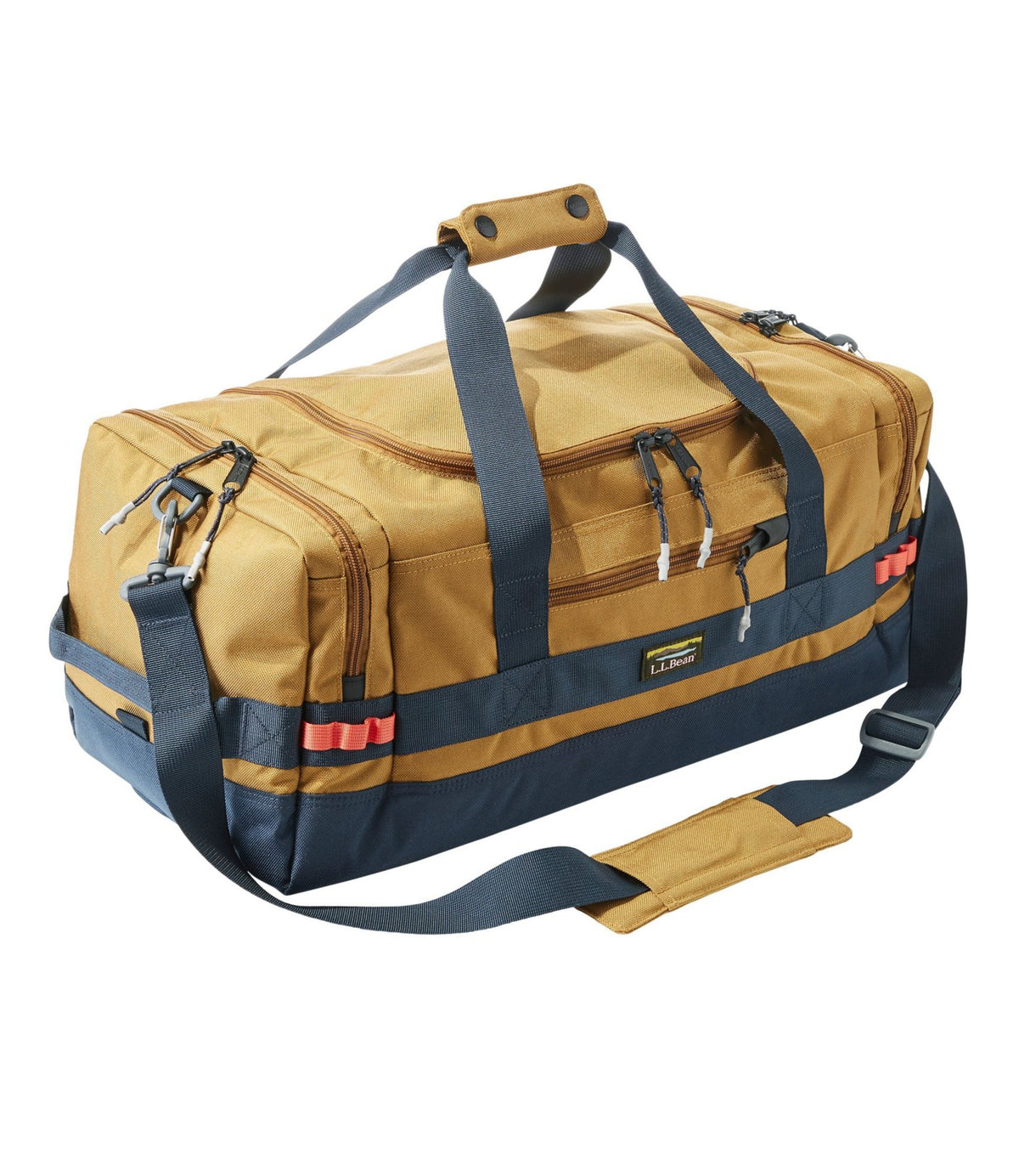 L.L.Bean Mountain Classic Cordura Duffle, Small Antique Gold/Navy