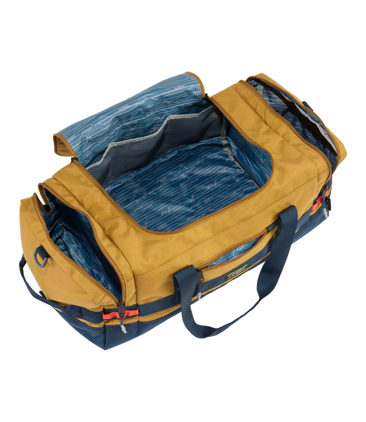 L.L.Bean Mountain Classic Cordura Duffle, Small Antique Gold/Navy