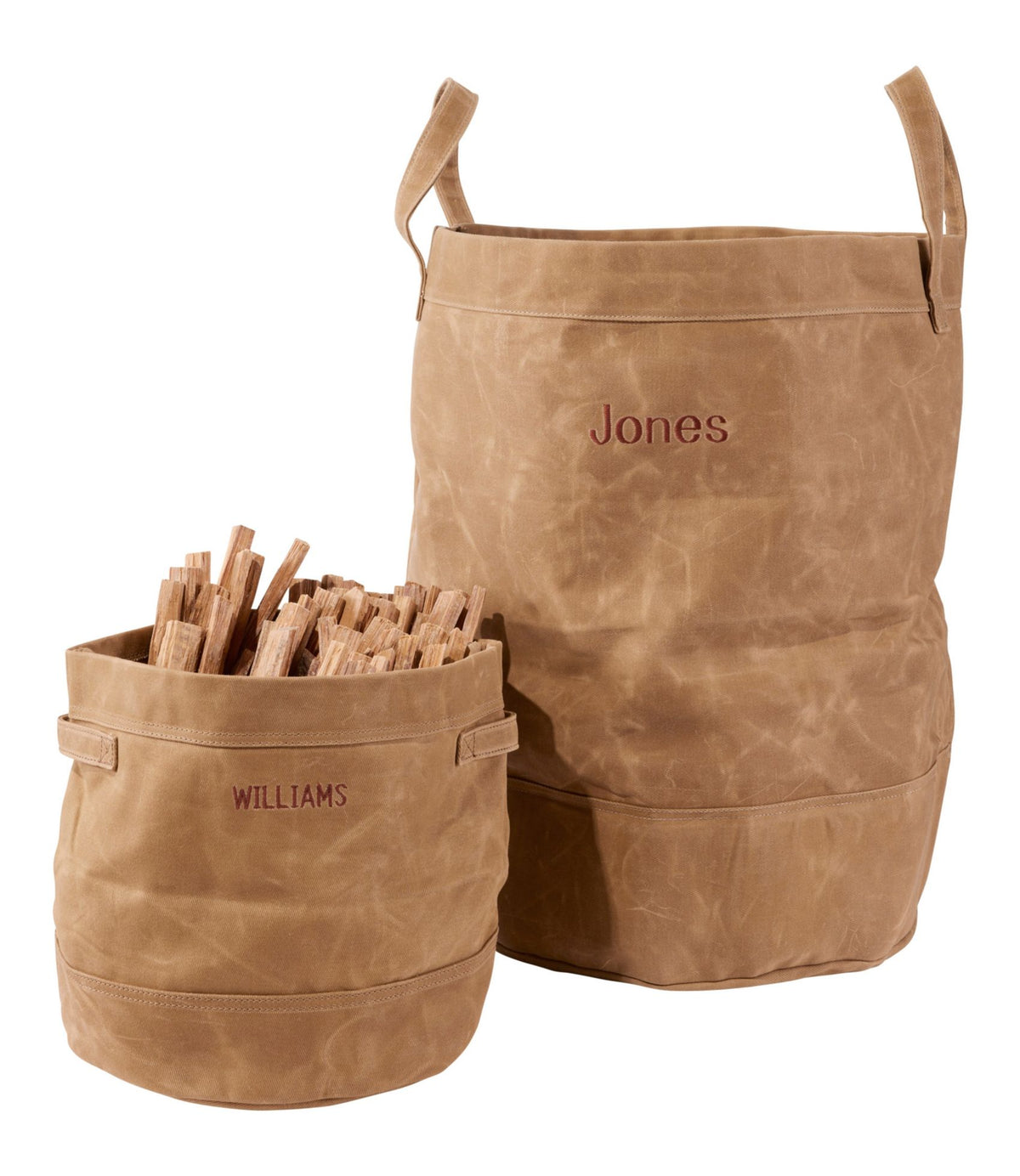 L.L.Bean Waxed-Canvas Storage Tote Dusty Olive
