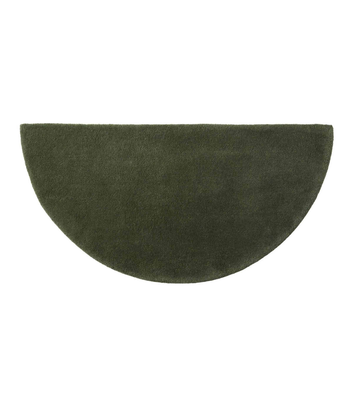 L.L.Bean Wool Hearth Rug, Crescent Olive