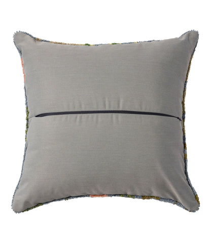 L.L.Bean Indoor/Outdoor Hooked Pillow, Floral Bloom, 18" x 18" Multi