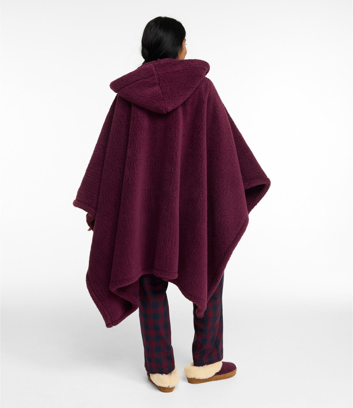 L.L.Bean Cozy Sherpa Wearable Throw Gray