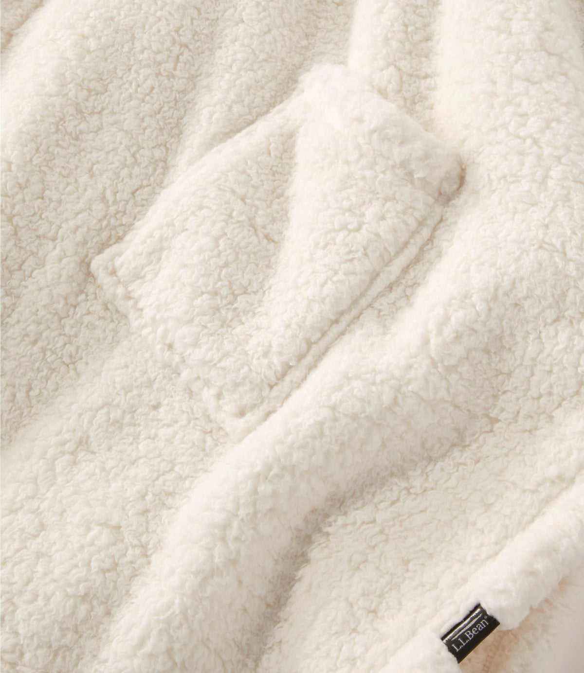 L.L.Bean Cozy Sherpa Wearable Throw Gray