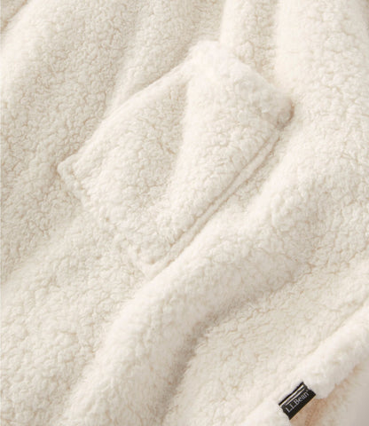 L.L.Bean Cozy Sherpa Wearable Throw Gray