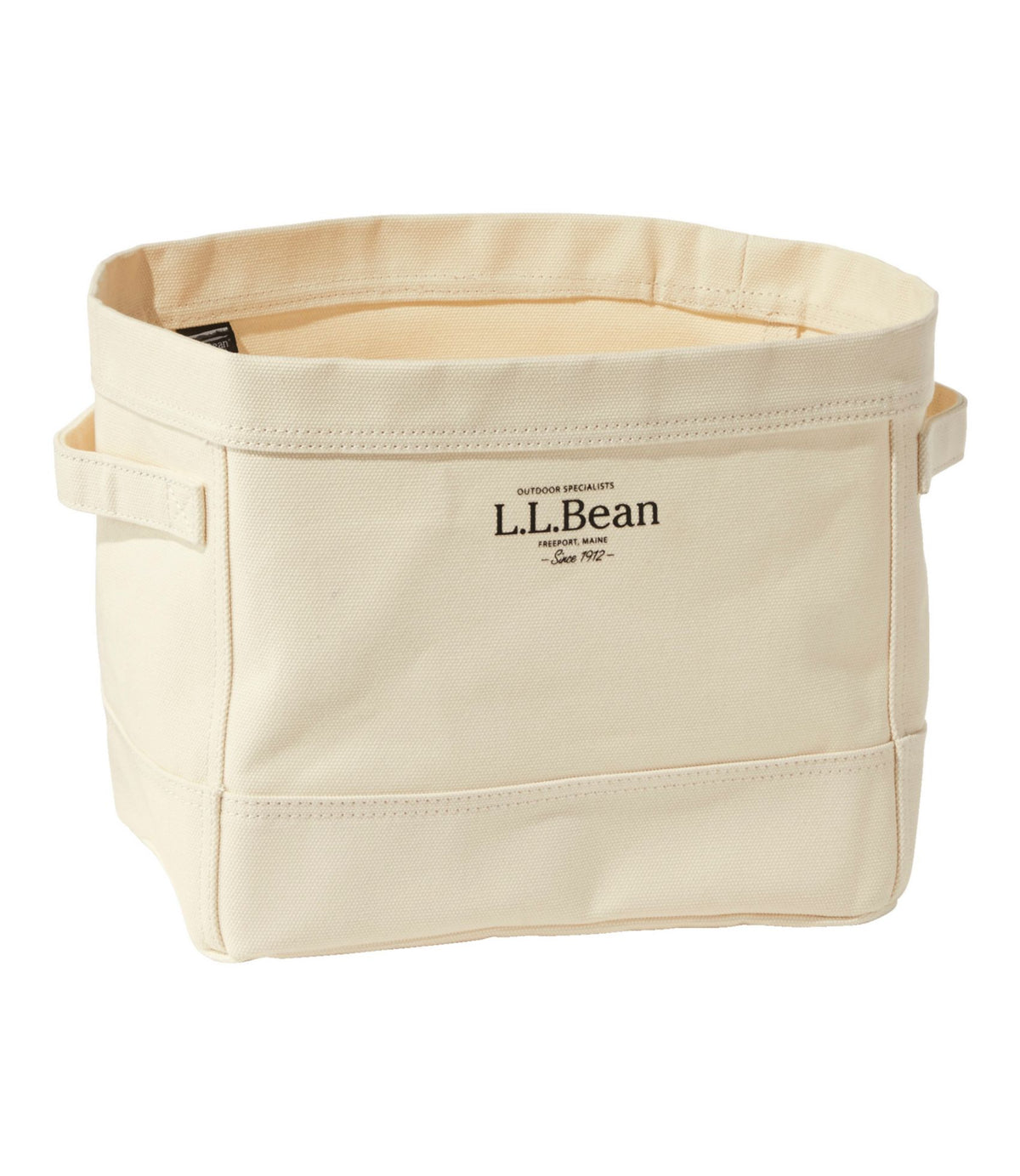 L.L.Bean Canvas Storage Tote, Rectangular Natural