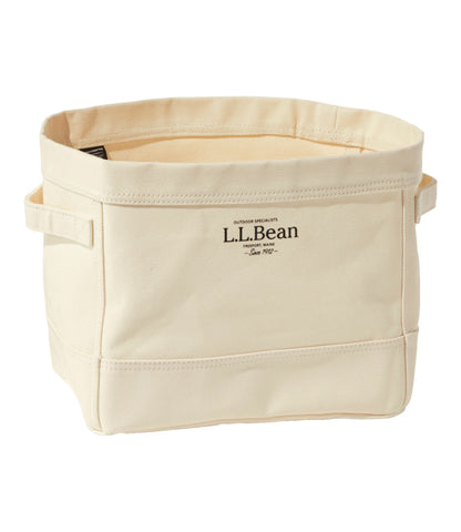 L.L.Bean Canvas Storage Tote, Rectangular Natural