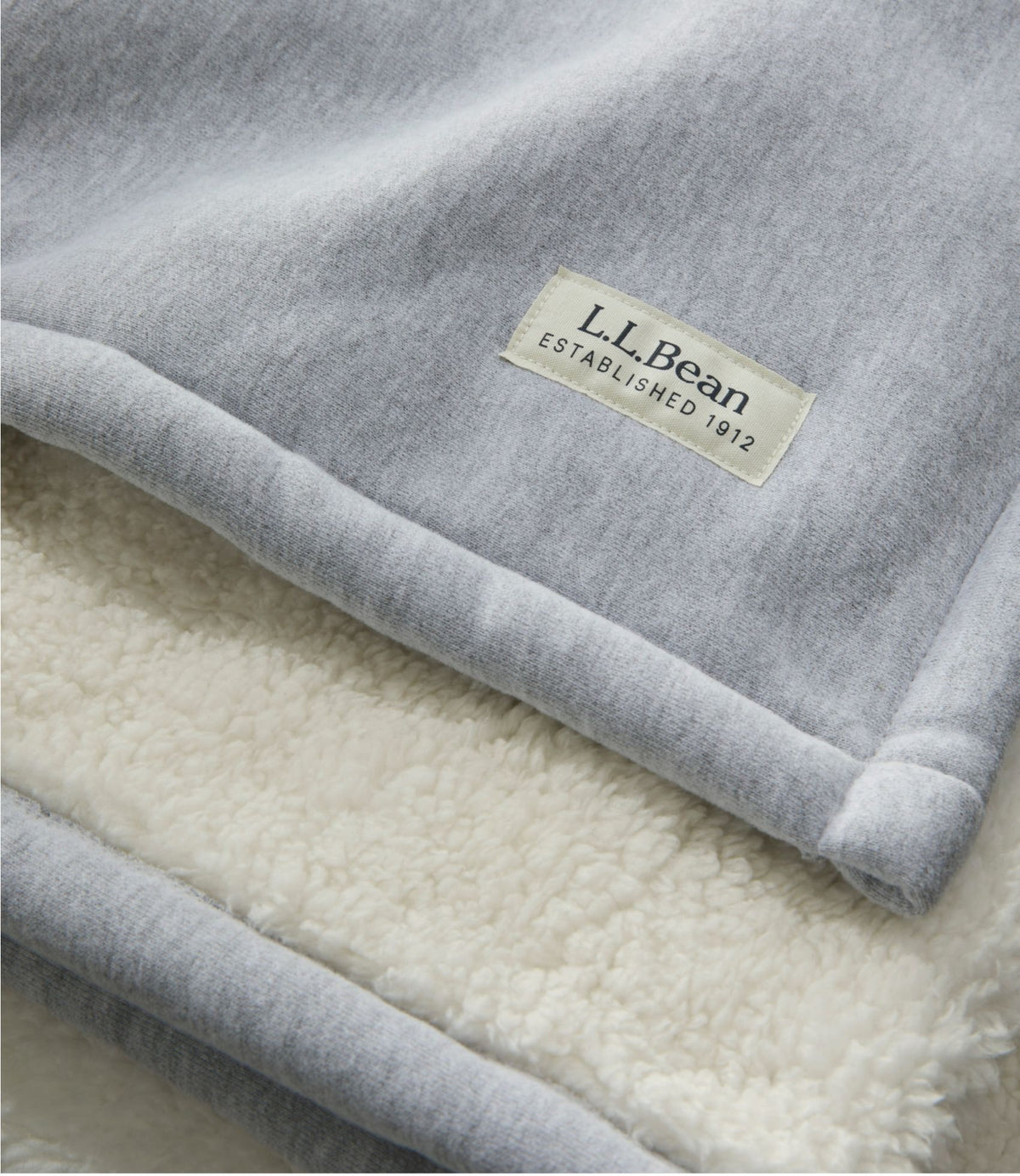 L.L.Bean 1912 Sweatshirt Throw Gray Heather