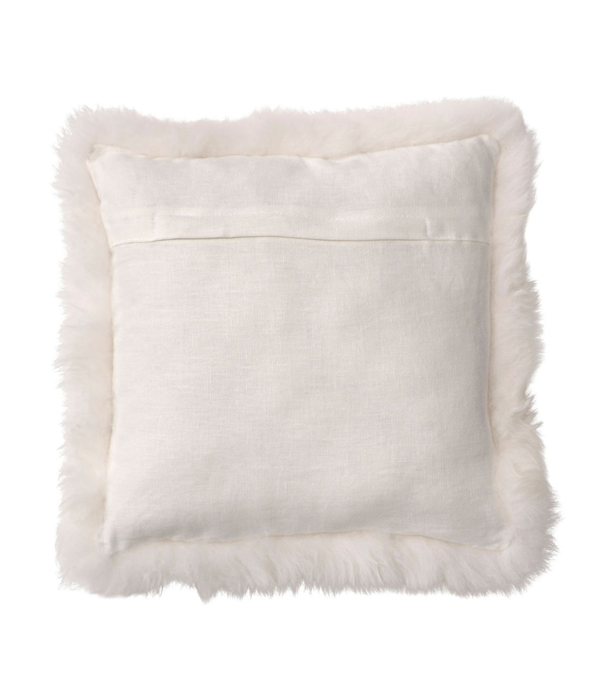 L.L.Bean Sheepskin Throw Pillow, 14" x 14" Ivory