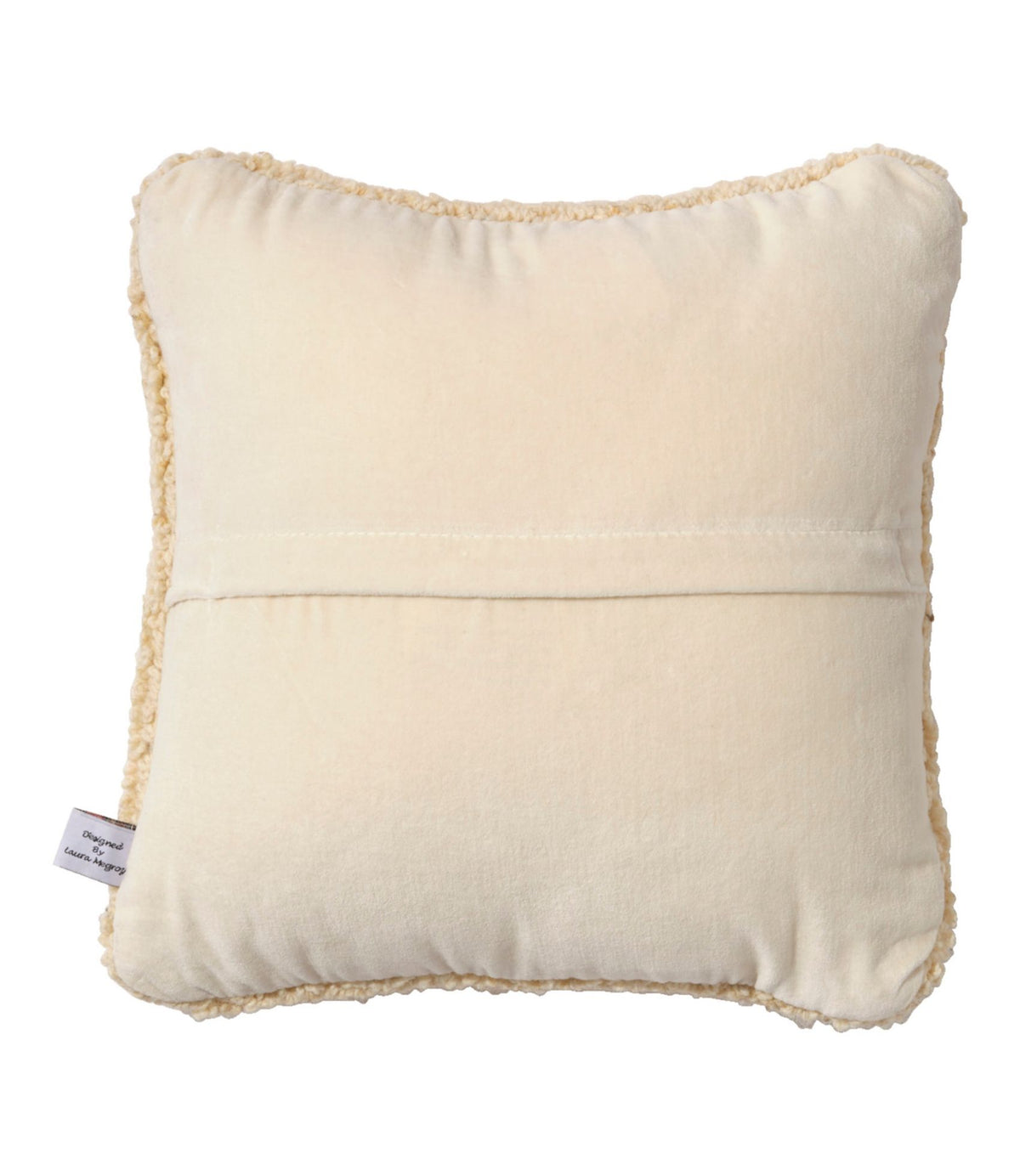 L.L.Bean Wool Hooked Throw Pillow, Black Dog, 14" x 14"