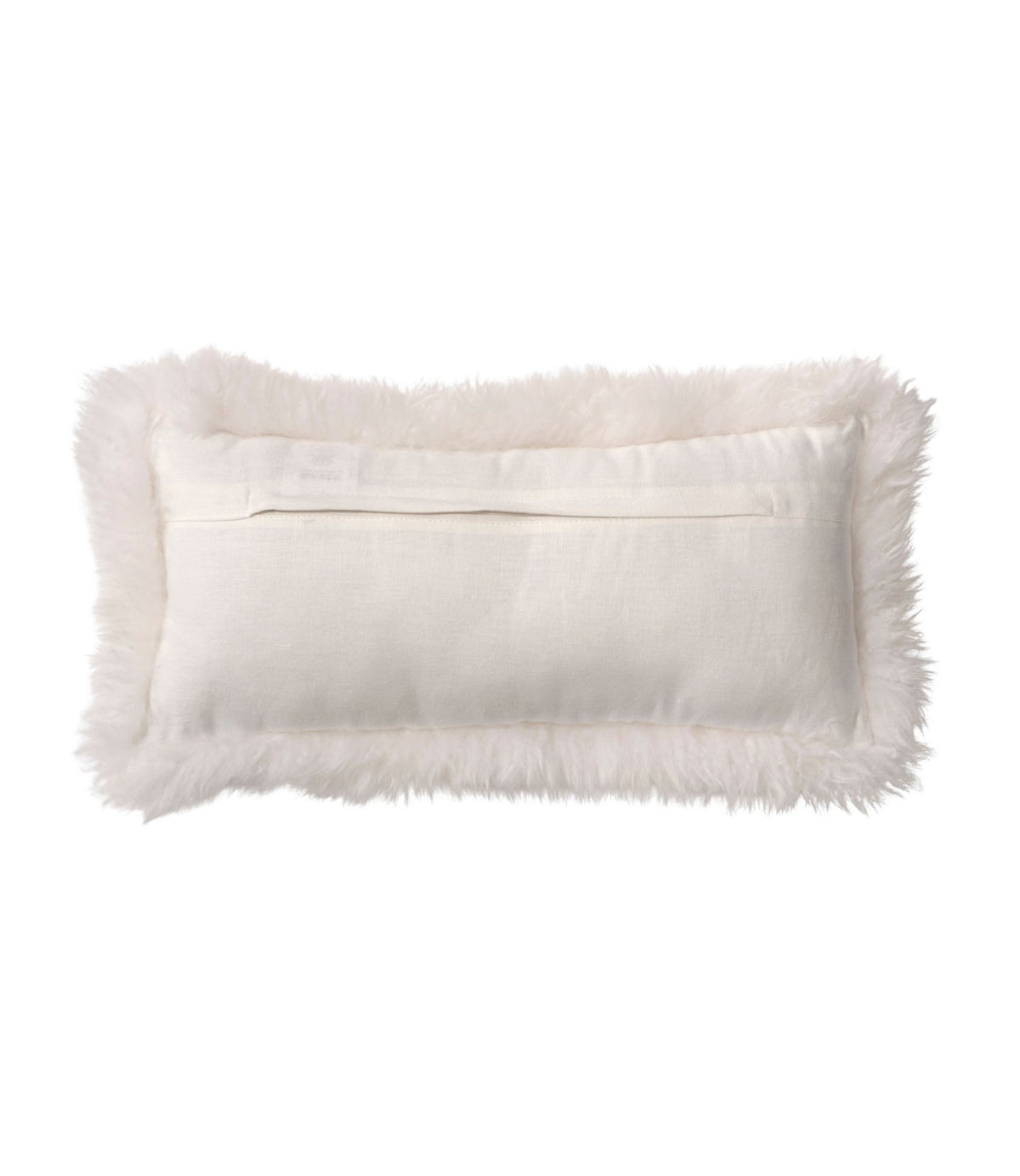 L.L.Bean Sheepskin Throw Pillow, 11" x 22" Ivory