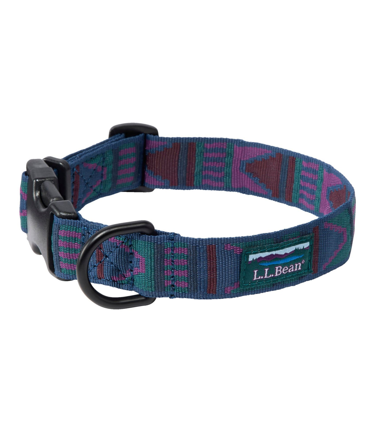 L.L.Bean Mountain Classic Dog Collar Mariner Blue Multi