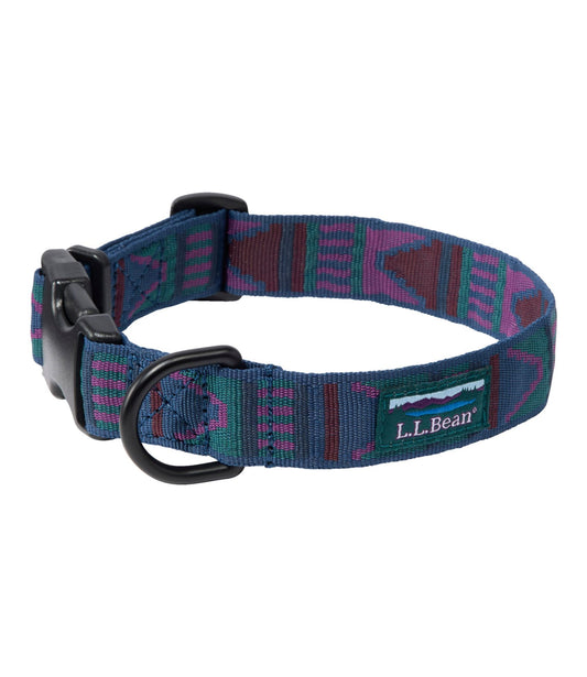L.L.Bean Mountain Classic Dog Collar Mariner Blue Multi