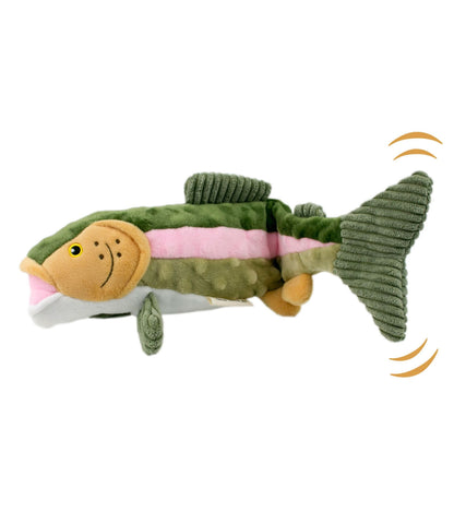 L.L.Bean Twitchy Tail Trout Dog Toy Brown