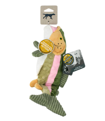 L.L.Bean Twitchy Tail Trout Dog Toy Brown