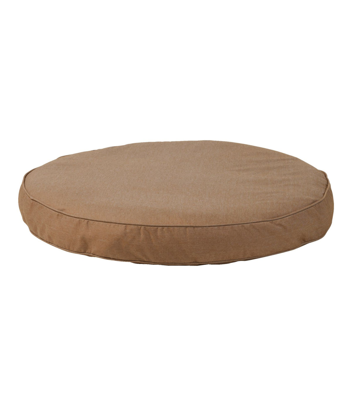 L.L.Bean Premium Denim Dog Bed, Round Burlap