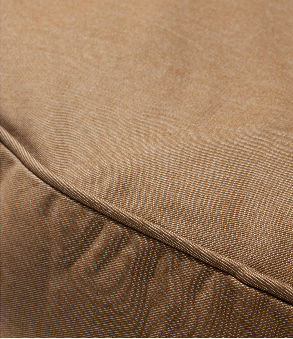 L.L.Bean Premium Denim Dog Bed, Round Burlap
