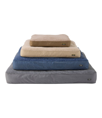 L.L.Bean Premium Fleece Dog Bed Replacement Cover, Rectangular Burlap Heather