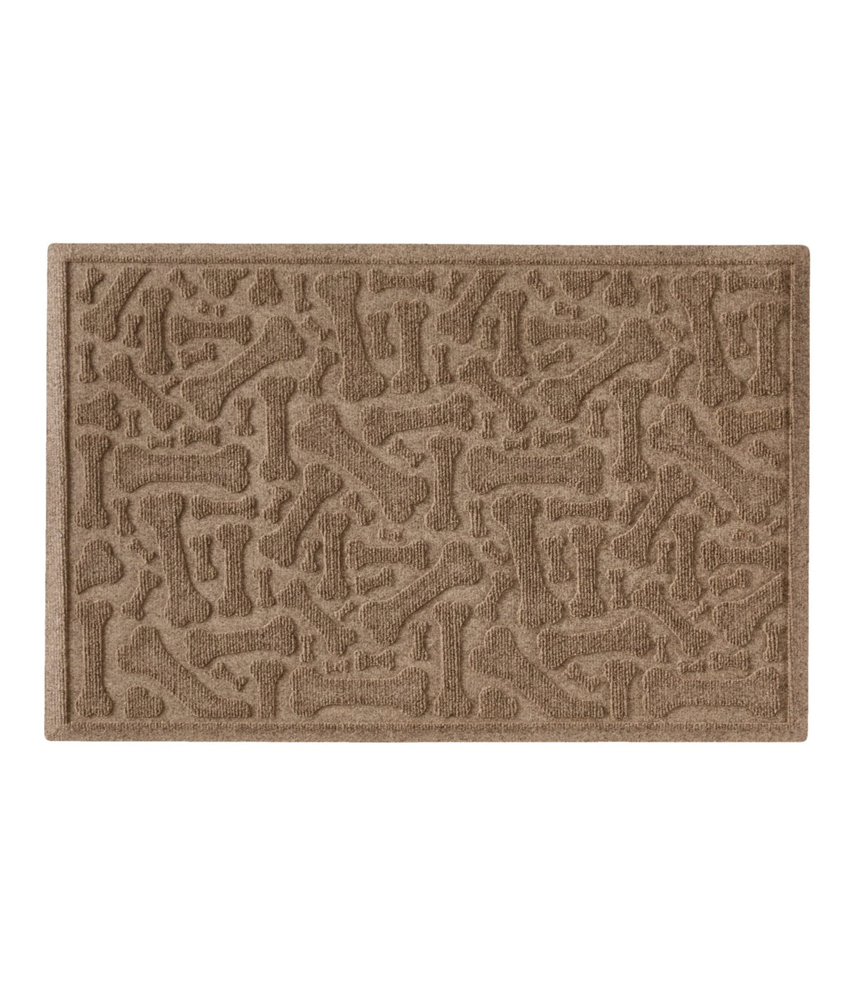 L.L.Bean Recycled Waterhog Scattered Bones Mat Camel