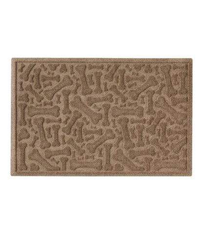 L.L.Bean Recycled Waterhog Scattered Bones Mat Camel