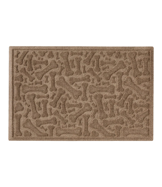 L.L.Bean Recycled Waterhog Scattered Bones Mat Camel