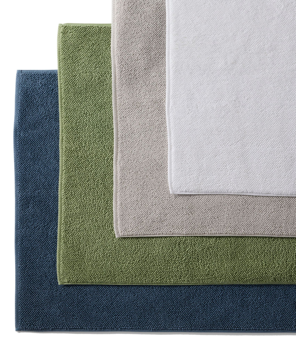 L.L.Bean Organic Textured Cotton Bath Mat Antique Pine