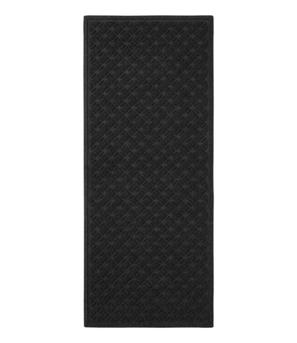 L.L.Bean Heavyweight Recycled Waterhog Mat Runner, Geometric Rings Graphite