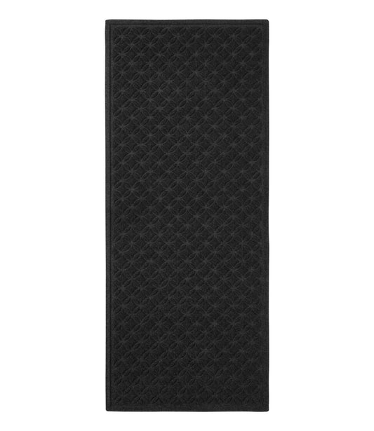 L.L.Bean Heavyweight Recycled Waterhog Mat Runner, Geometric Rings Graphite