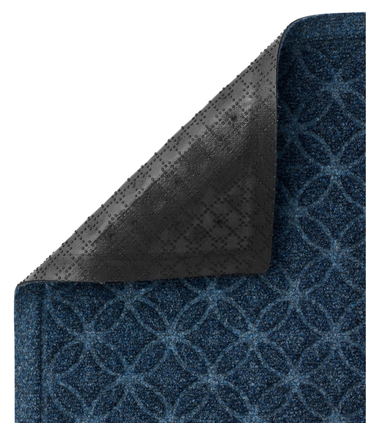 L.L.Bean Heavyweight Recycled Waterhog Mat Runner, Geometric Rings Graphite