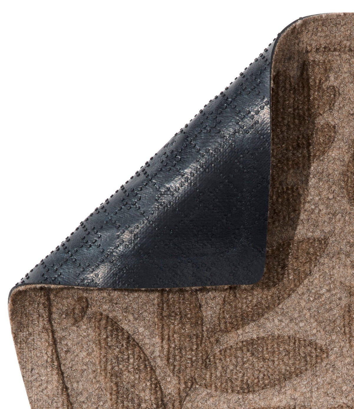 L.L.Bean Everyspace Recycled Waterhog Doormat, Half Round, Foliage Bluestone