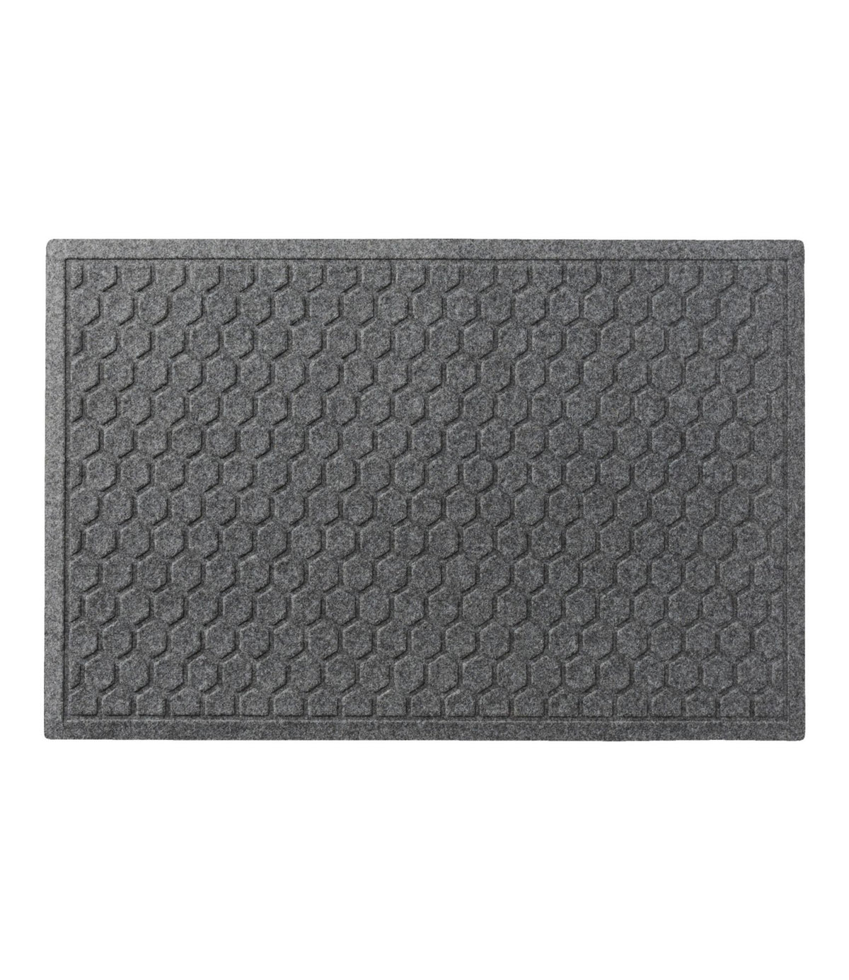 L.L.Bean Washable Waterhog Doormat, Honeycomb Gray