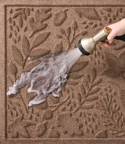 L.L.Bean Everyspace Recycled Waterhog Wide Doormat, Foliage Bluestone