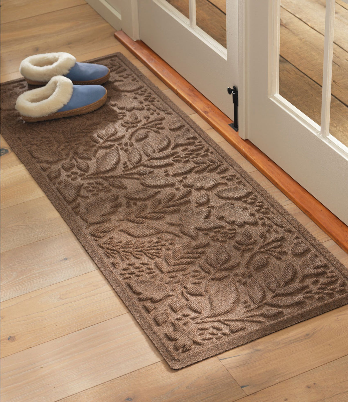 L.L.Bean Everyspace Recycled Waterhog Wide Doormat, Foliage Bluestone