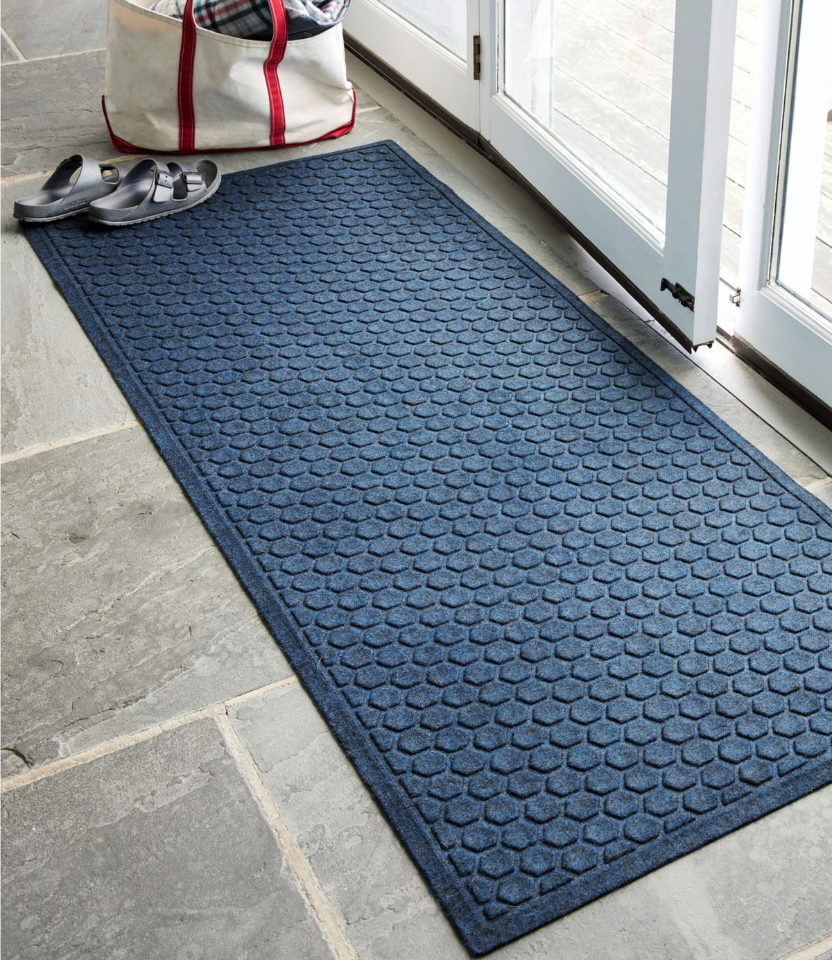 L.L.Bean Washable Waterhog Runner, Honeycomb Sand