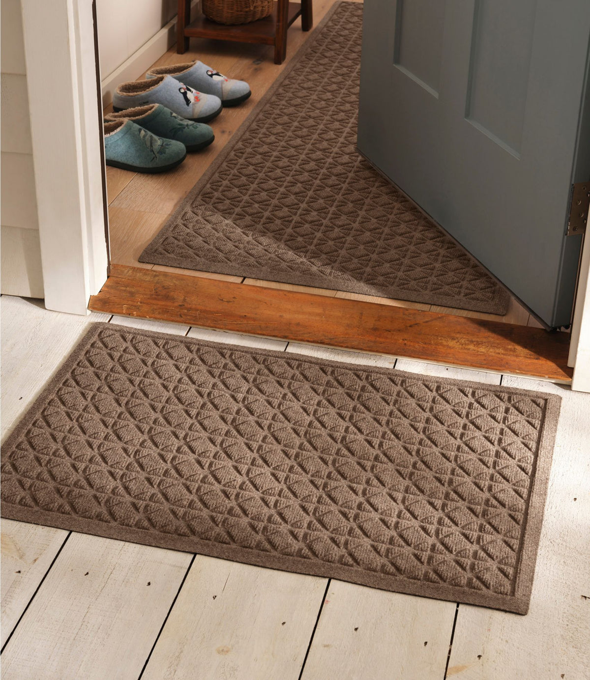 L.L.Bean Everyspace Recycled Waterhog Runner, Tiles Bluestone