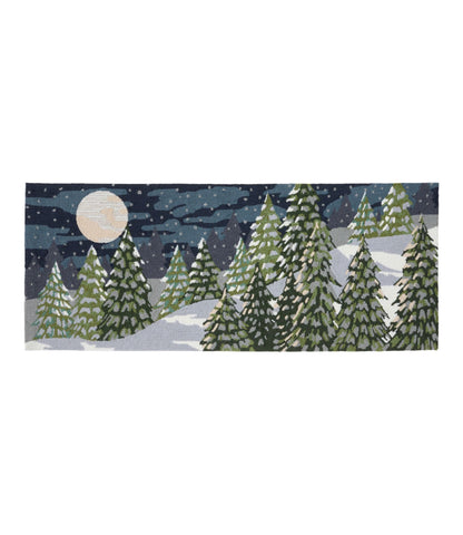 L.L.Bean Indoor/Outdoor Vacationland Runner, Treeline Pine Multi