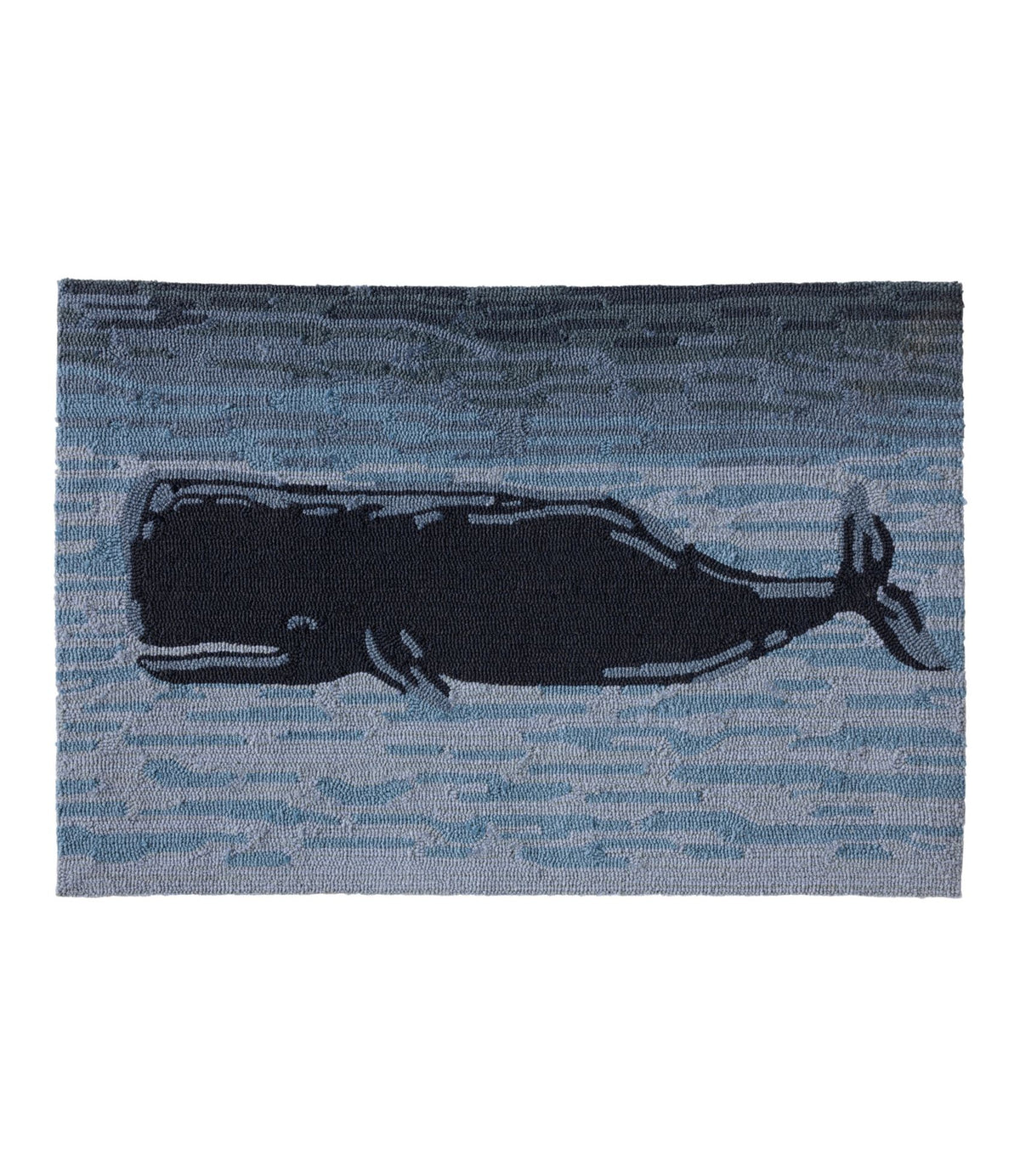 L.L.Bean Indoor/Outdoor Vacationland Rug, Coastal Whale Multi