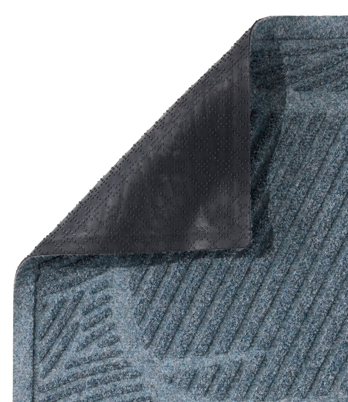 L.L.Bean Everyspace Recycled Waterhog Wide Doormat, Swimming Whale Bluestone