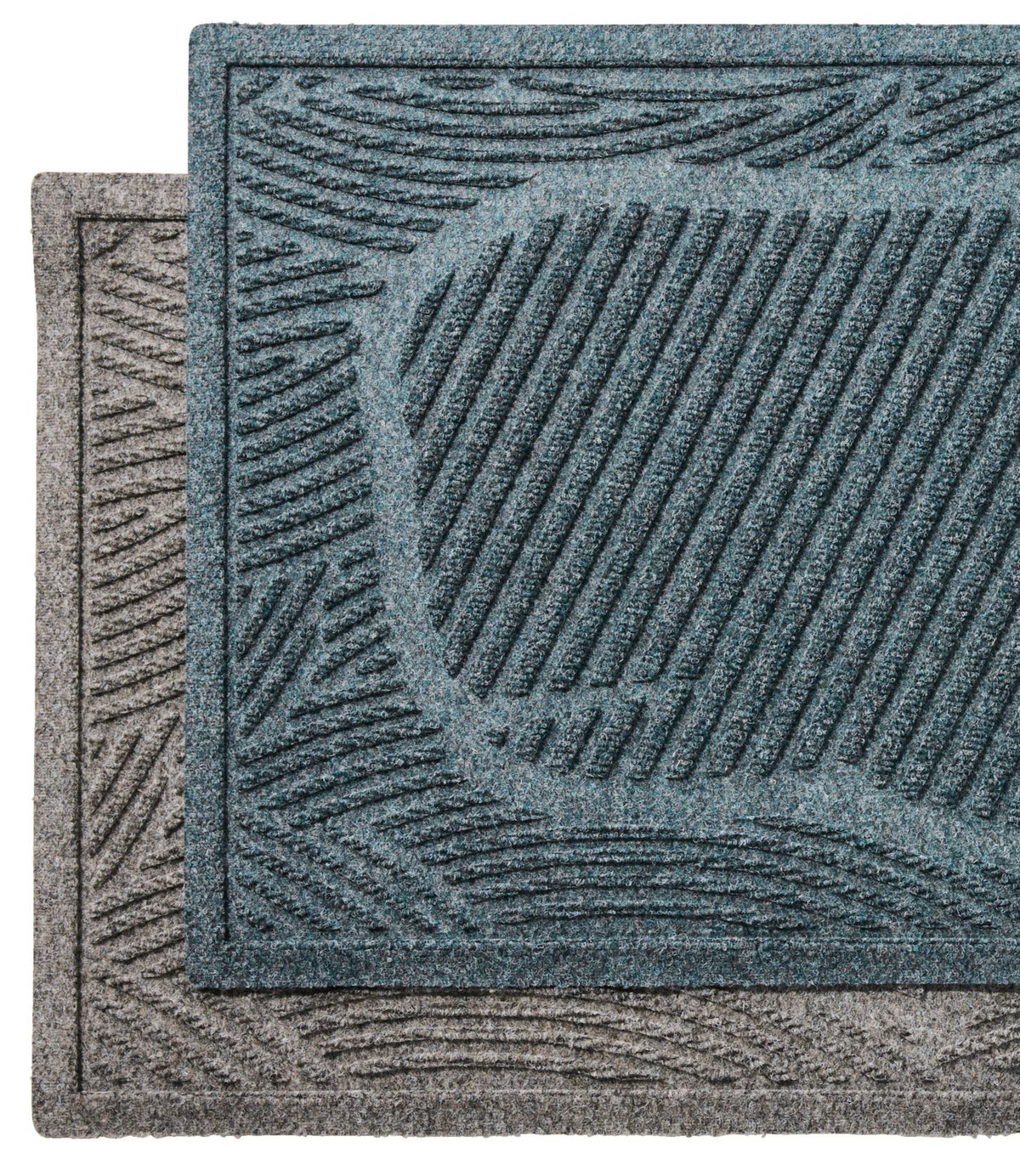 L.L.Bean Everyspace Recycled Waterhog Wide Doormat, Swimming Whale Bluestone