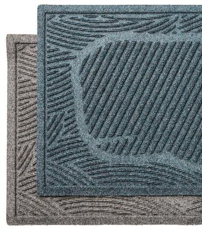 L.L.Bean Everyspace Recycled Waterhog Wide Doormat, Swimming Whale Bluestone