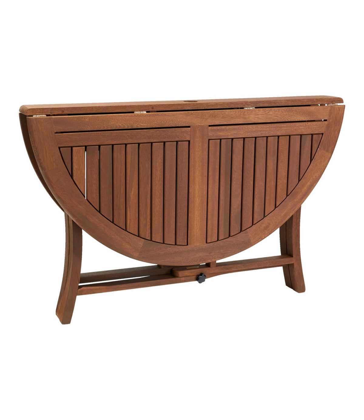 L.L.Bean Eucalyptus Folding Table, Round Natural
